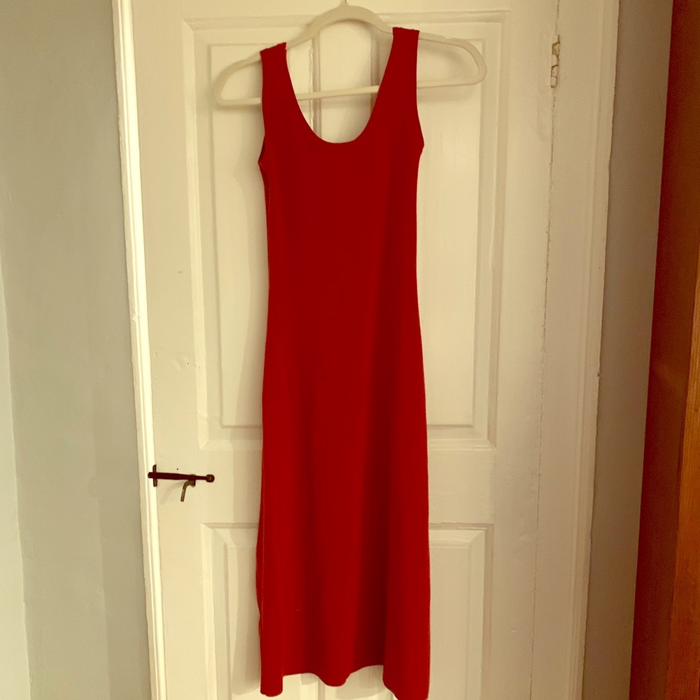 A.LC. Rust colored tank dress.